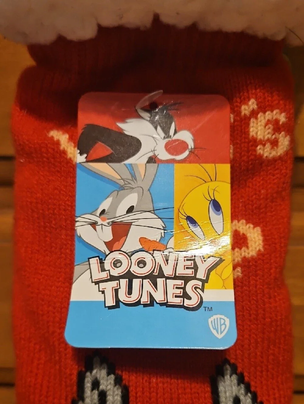 Warner Bros. Red Bugs Bunny Sherpa-Lined Casual Socks